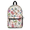 Front view of the Classic Andy's Room Toy Story backpack in cream sketch print