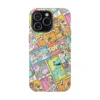 Toy Story phone case with a colourful comic collage of Woody, Buzz, Rex and the gang for iPhone, Samsung, and Pixel.