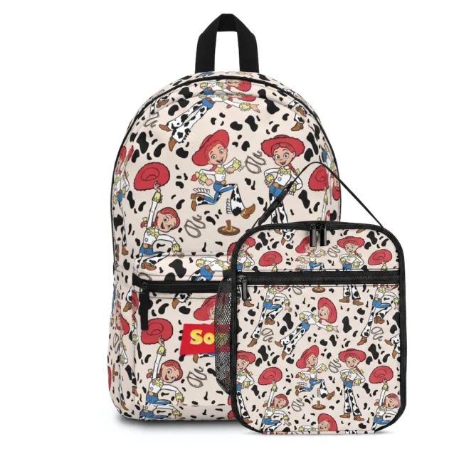 Jessie Cowgirl Toy Story backpack and matching insulated lunch bag school set