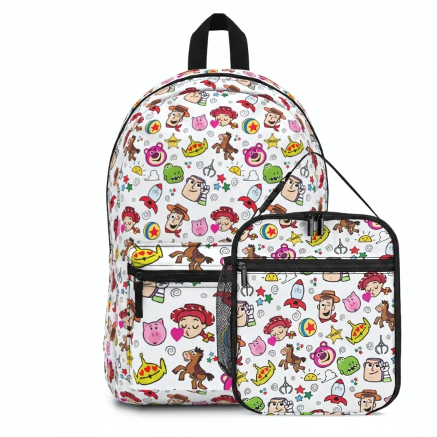 Pizza Planet Aliens Toy Story backpack and matching lunch bag school set