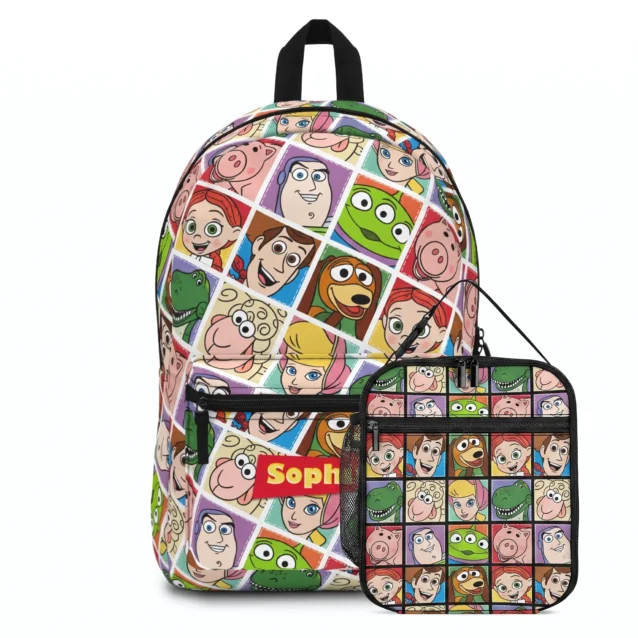 Sheriff Woody Toy Story backpack and matching insulated lunch bag school set
